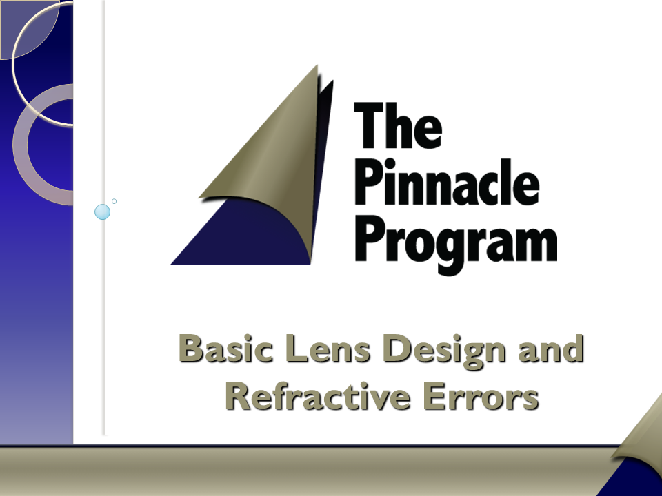 Pinnacle Program Online for Training